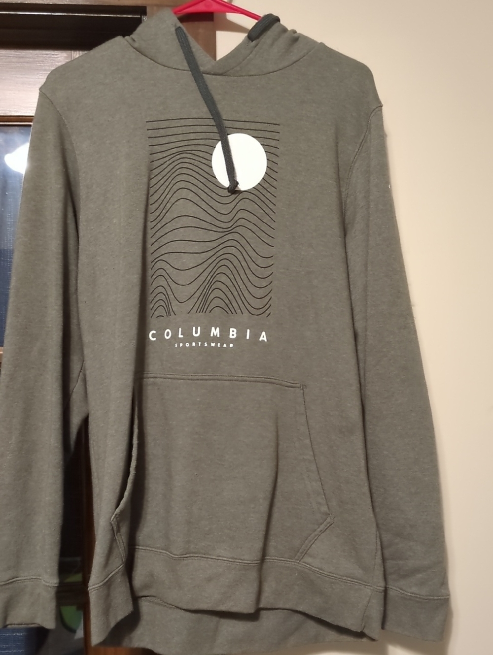 Columbia Men's Olive Graphic Crewneck Hoodie